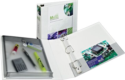 Avery Slant-D Heavy Duty 2 3-Ring View Binder, White (23002)
