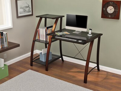 Z-Line Designs Triana Wood/Metal Desk and Bookcase; Cherry