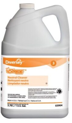 Diversey Stride Citrus Neutral Floor Cleaner, 1 Gallon, 4/Carton (903904)