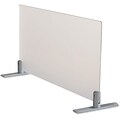 Lorell Concordia Frost Surf Upper Desk Partition, Frost