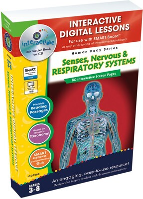 Interactive Whiteboard Resources, Senses, Nervous & Respiratory Systems (CCP7550)