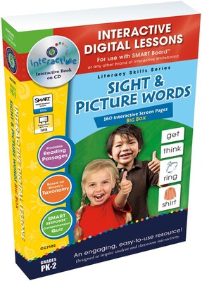 Interactive Whiteboard Resources, Sight & Picture Words Big Box