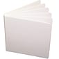 Ashley® Blank Chunky Book, White Hardcover, 5" x 5", 10 EA/BD