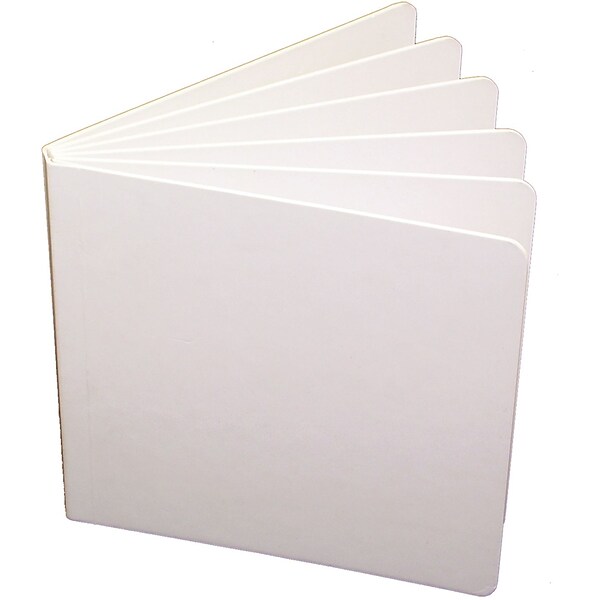 Ashley® Blank Chunky Book, White Hardcover, 5 x 5, 10 EA/BD