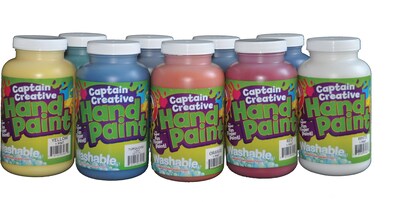 Captain Creative Washable Hand Paint™, 16 oz., Set of all 9
