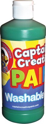 Captain Creative Washable Paint™, Green, 16 oz.