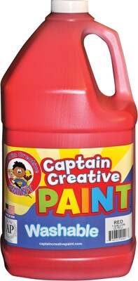 Captain Creative Washable Paint™, Red, Gallon