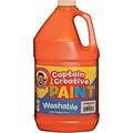 Captain Creative Washable Paint™, Orange, Gallon (CCR9050G)