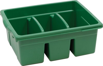 Copernicus Educational Products Leveled Reading Large Divided Book Tubs, Green (CEPCC4069G)