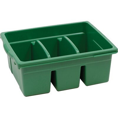 Copernicus Educational Products Leveled Reading Large Divided Book Tubs, Green (CEPCC4069G)
