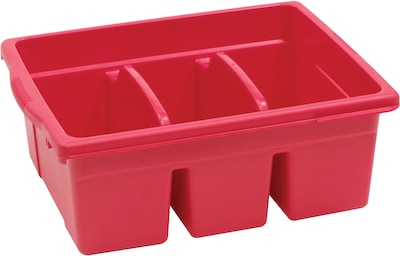 Copernicus Educational Products Leveled Reading Large Divided Book Tubs, Red (CEPCC4069R)