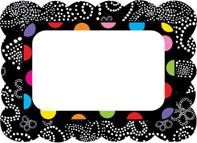 Festive Dots Name Tags