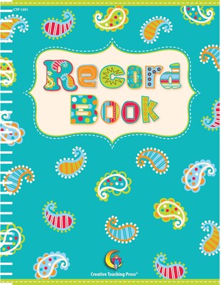 Dots on Turquoise Record Book, 8-1/2 x 11