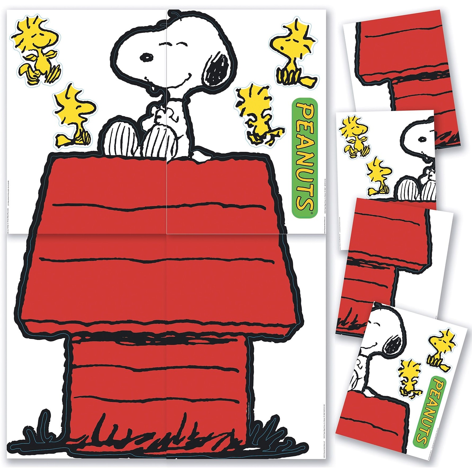 Eureka Peanuts Giant Character Snoopy and Dog House Bulletin Board Set, 4 pieces (EU-847611)