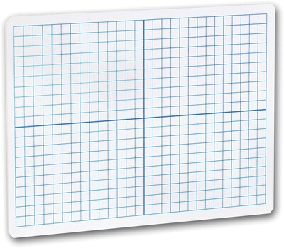 Flipside XY Axis/Plain, Double-Sided Dry-Erase Whiteboard, 9 x 12 (FLP11200)