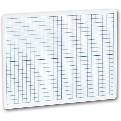 Flipside XY Axis/Plain, Double-Sided Dry-Erase Whiteboard, 9 x 12 (FLP11200)