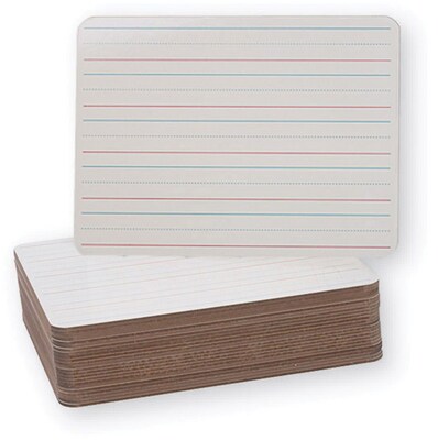 Flipside Ruled Double-Sided Dry-Erase Whiteboard, 9 x 12, 24/PK (FLP12034)
