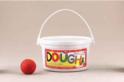 Dazzlin Dough, Red, 3 lb. tub