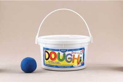 Dazzlin Dough, Blue, 3 lb. tub
