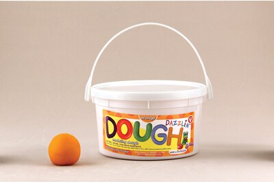 Dazzlin Dough, Orange, 3 lb. tub