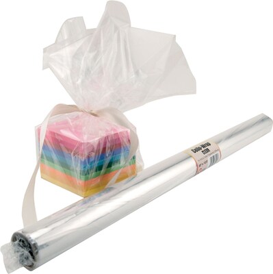 Hygloss® 12.5 x 20 Cello Wrap Roll, Clear, 2/Bd