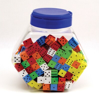 Koplow Games Assorted Math Foam Dice, Tub of 200, Ages 5+ (KOP16808)