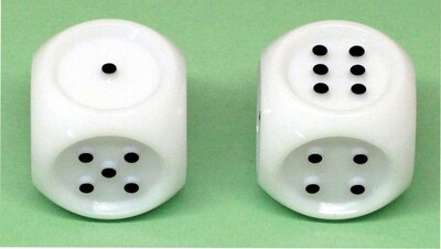 Jumbo Tactile Dice, Set of 2