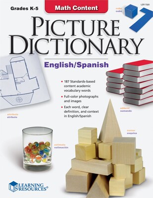 Learning Resources Math Content Picture Dictionary, Grades Kindergarten - 5th (LER7320)