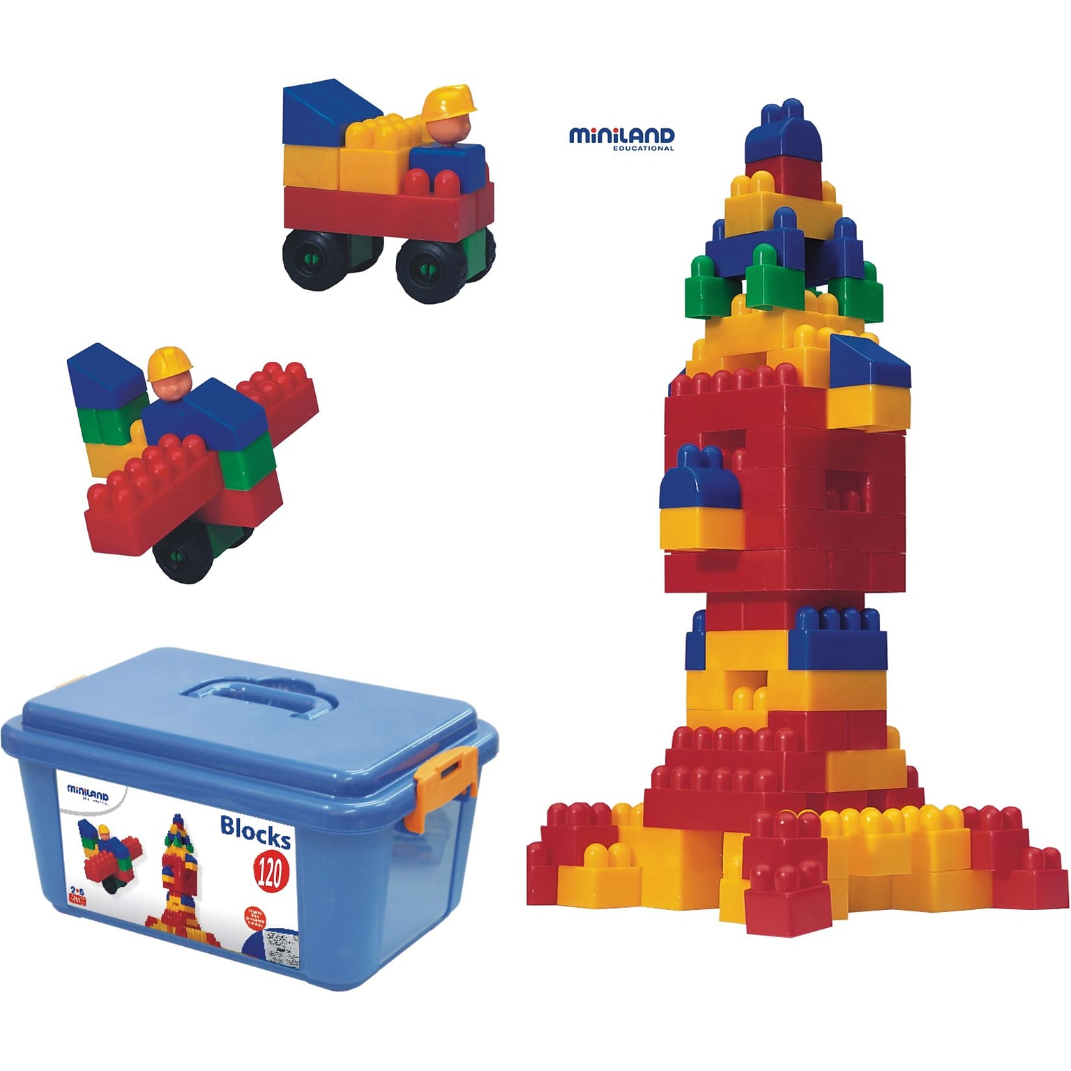 Miniland Educational Blocks, 120 Piece Set