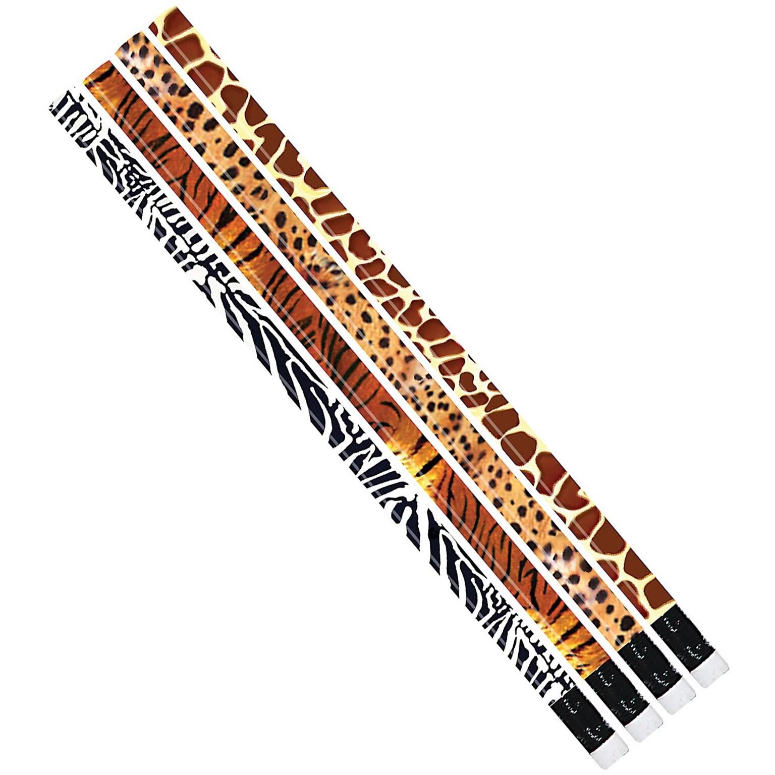 Musgrave Pencil Company Jungle Fever Wooden Pencil, 0.5mm, #2 Hard Lead, 144/Box (MUS1023G)