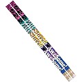 Musgrave Pawsitively Awesome Motivational Pencils, Pack of 12 (MUS2484D)