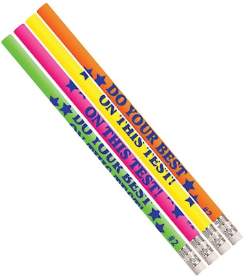 Musgrave Do Your Best On The Test Motivational/Fun Pencils, Pack of 144 (MUS2495G)