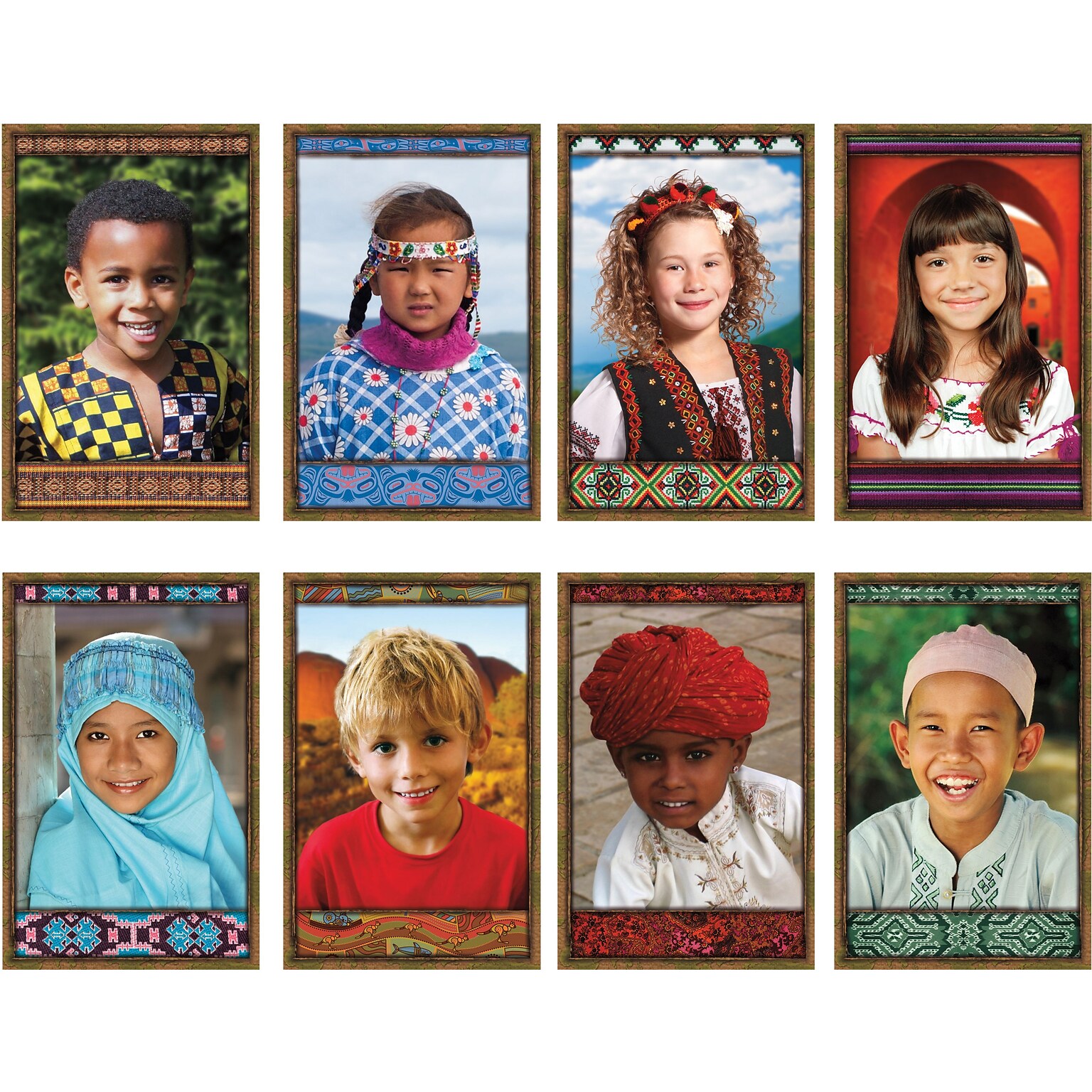 All Kinds of Kids: International Bulletin Board Set