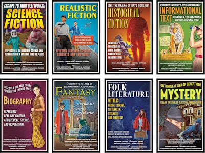 North Star Teacher Resources® Bulletin Board Set, Literary Genres (NST3045)