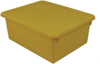 Stowaway Letter Box with Lid, Yellow, 13 x 10-1/2 x 5