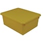 Stowaway Letter Box with Lid, Yellow, 13" x 10-1/2" x 5"