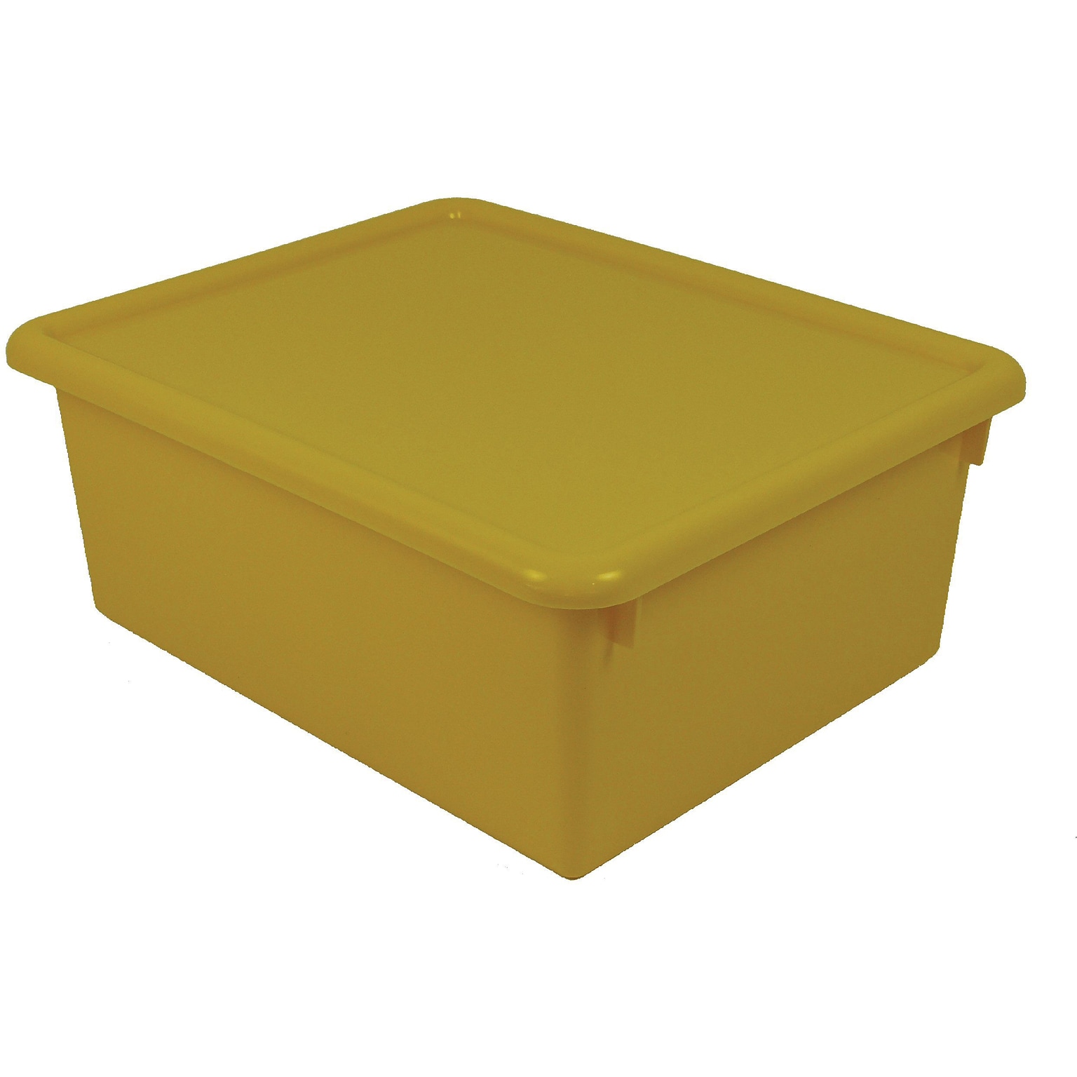 Stowaway Letter Box with Lid, Yellow, 13 x 10-1/2 x 5