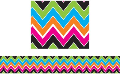 Trend Enterprises Zigzag Motif 2 3/4 x 35 3/4, Bolder Borders, 35.75, 11 Pack (T-85113)