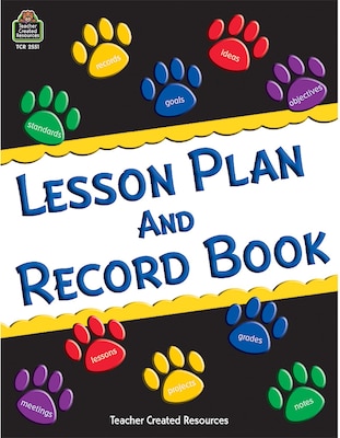 Teacher Created Resources® Paw Prints Lesson Plan and Record Book
