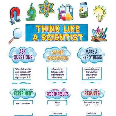 Think Like a Scientist Mini Bulletin Board 21"x6" Gr K & up