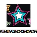 Teacher Created Resources 35 x 3 Straight Fancy Stars Border Trim, Multicolor (TCR5218)