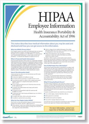 ComplyRight HIPAA Employee Information Poster (AR0953)