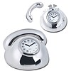 Natico Polished Silver Metal Telephone Clock
