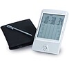 Natico Touch Screen Travel Alarm Clock With Calculator, Matte Silver