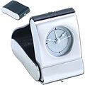 Natico Folding Travel Alarm Clock, Silver/Black