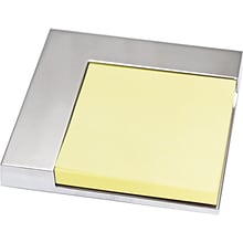 Natico L Shape Desk Sticky Note Holder, Silver