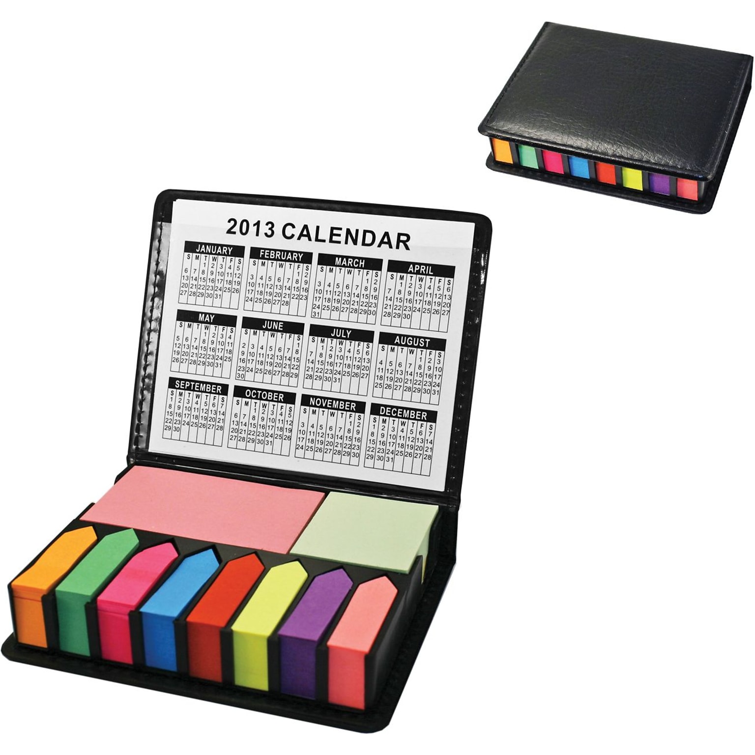 Natico Memo Holder With Eight Flags and Calendar