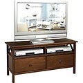 Linon Titian Wood TV Stand; Antique Tobacco