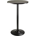 Winsome 39.76 x 23.66 x 23.66 MDF Round Pub Table, Black