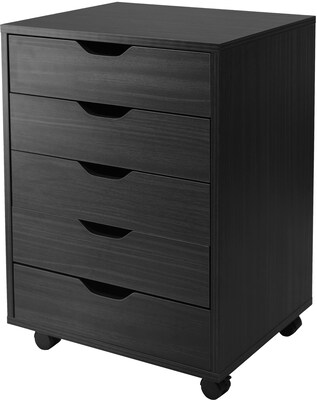 Winsome Halifax 5-Drawer Storage Cabinet, Black (20519)